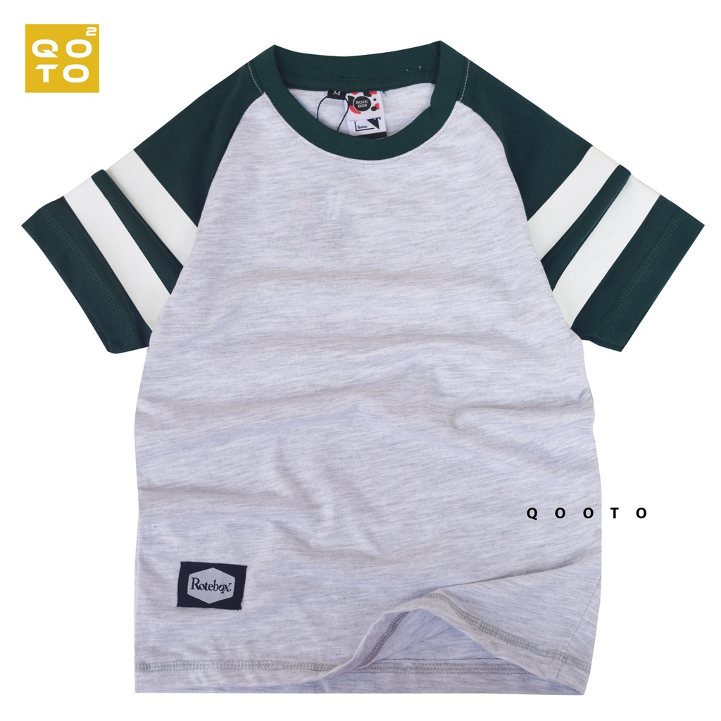 Baju Anak Laki Laki Reglan Rotebox Umur 1-12 Tahun Bahan Cotton 30S