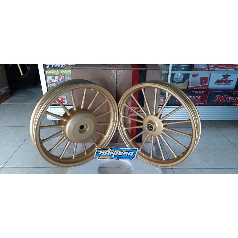 Velg Pelek Vrossi Matic Dokar Beat Vario Scoopy Genio Vario 125 150 gold putih murah