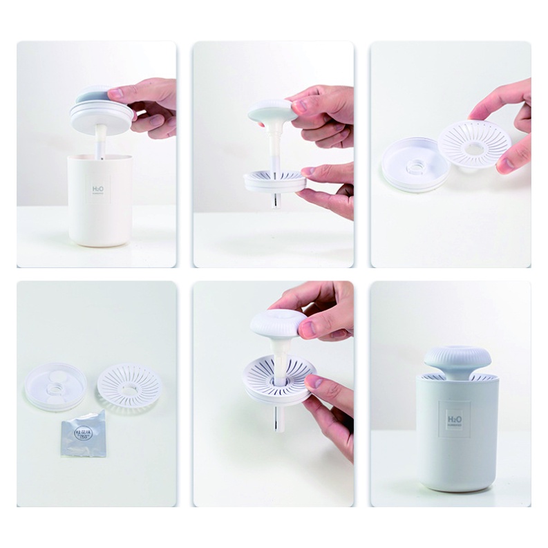 Humidifer Diffuser 7 Warna LED Aromaterapi Air Purifier pelembab ruangan 450ML