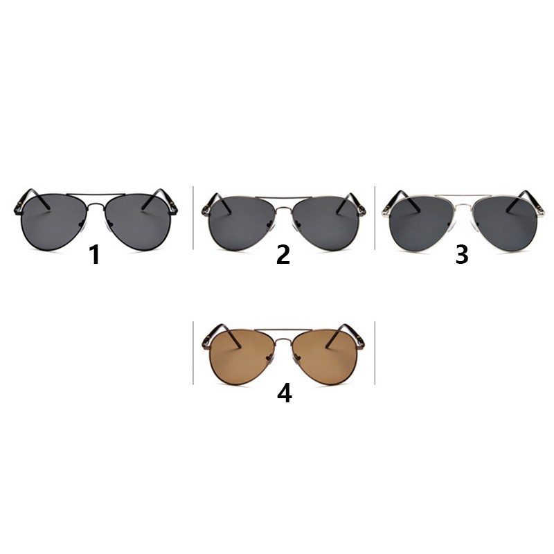 (YUZHU) Bayar Di Tempat Kacamata Hitam Aviator Klasik Lensa Polarized Frame Metal untuk Pria