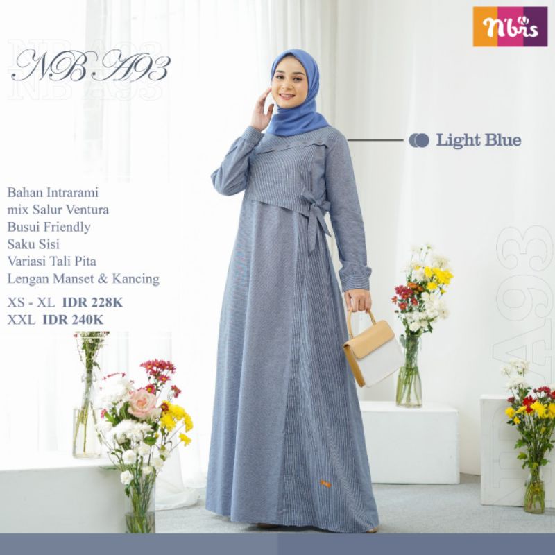 NB A93 Nibras, Gamis Nibras Syari NB A93, Gamis Dewasa Nibras NB a93