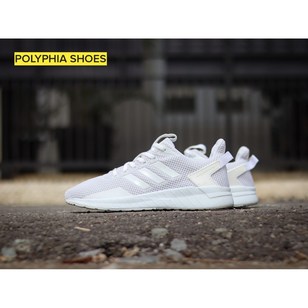 ADIDAS QUESTAR RIDE WANITA FULL WHITE PUTIH - SEPATU