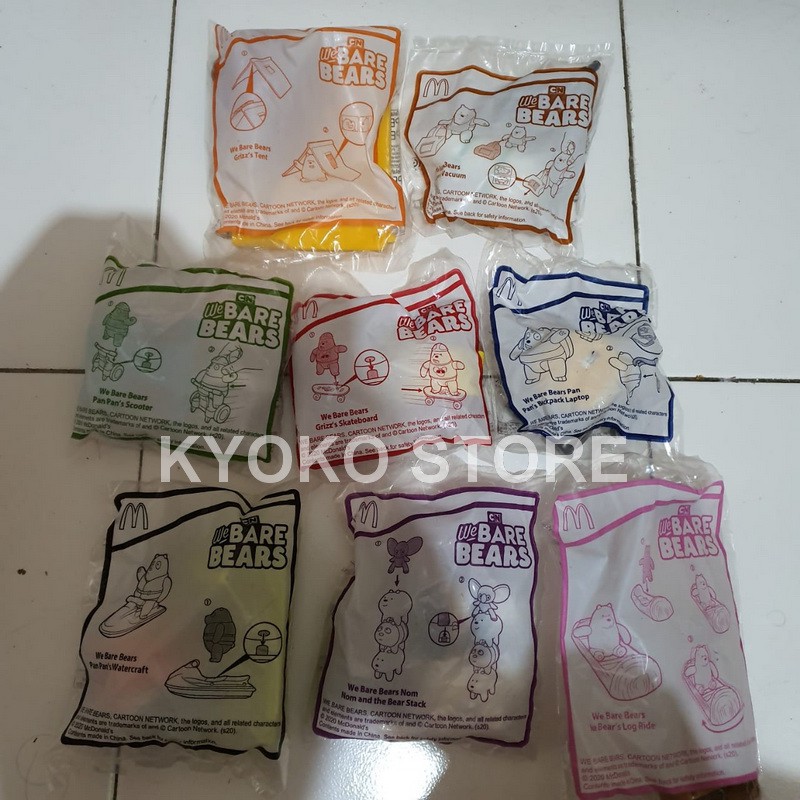 Happy Meal McDonalds McD We Bare Bears 2020 Complete Set
