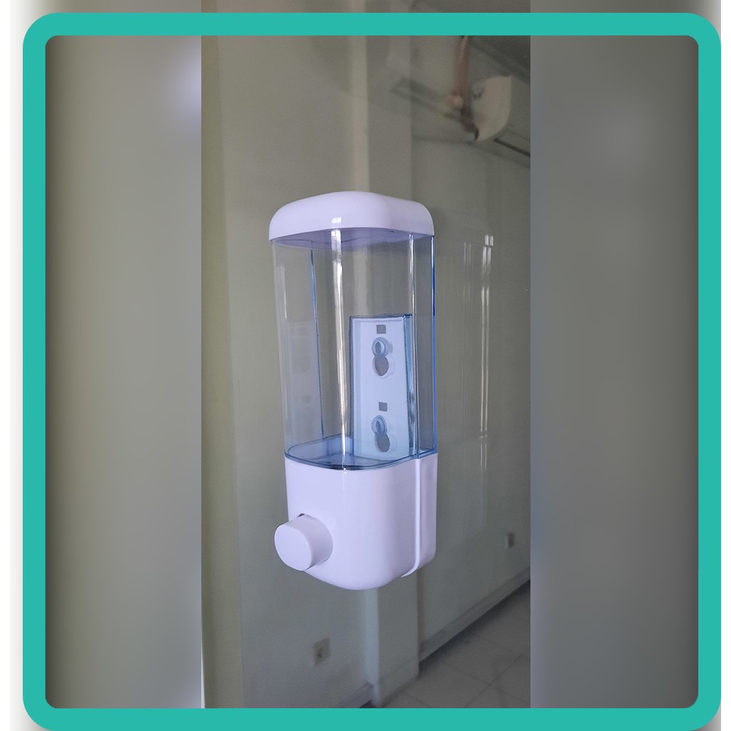 Soap Dispenser | Dispenser Sabun media tempel Kaca , kayu , dinding beton