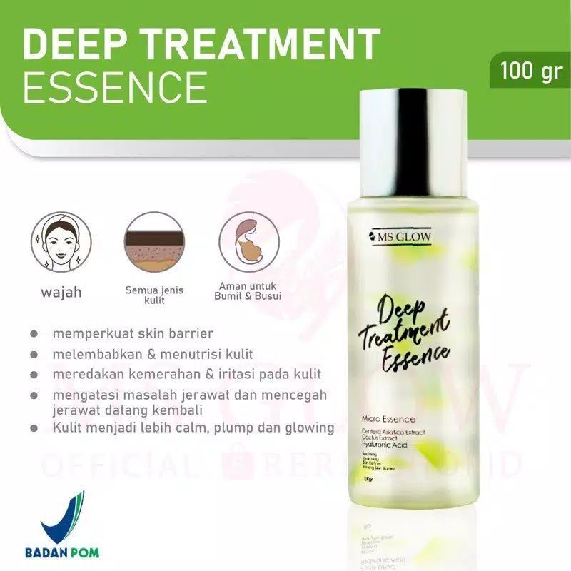 MS Glow Deep Treatment ESSENCE/ MS Glow Deep ESSENCE Treatment Original Penghilang Jerawat Permanen