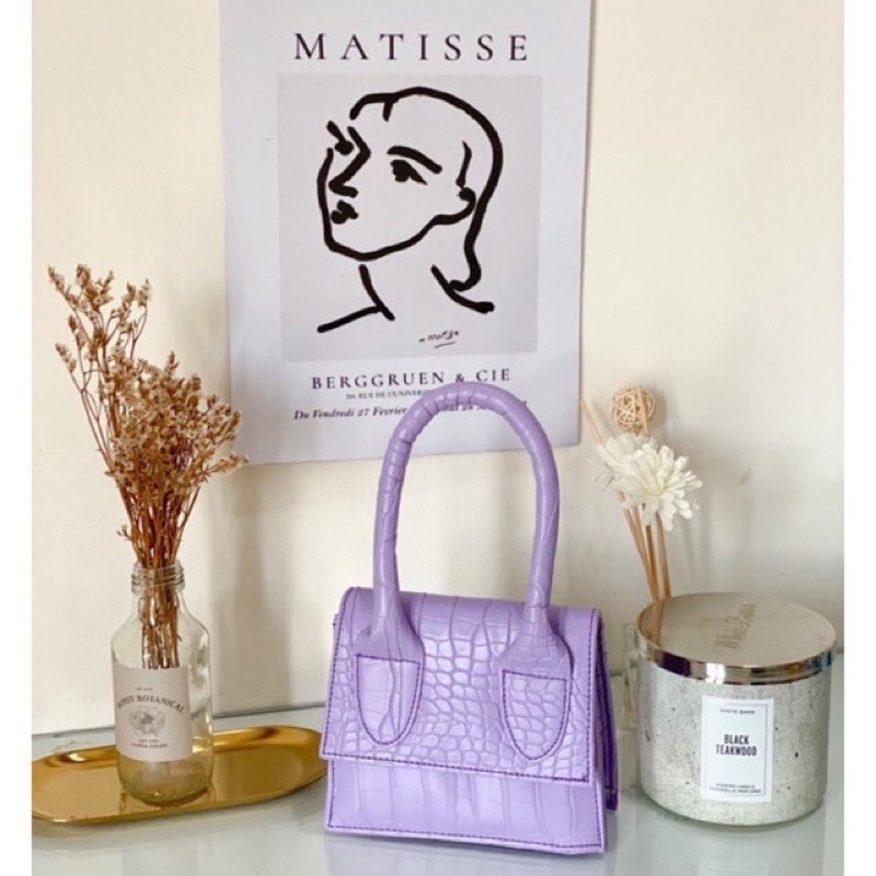 Mini bag jacquemus inspired lilac