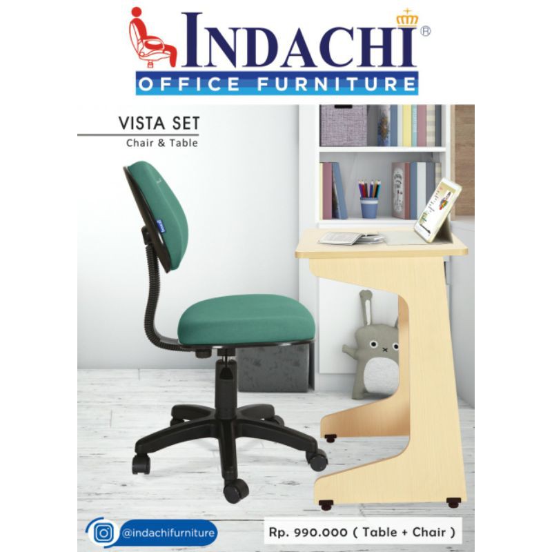 Meja Belajar Meja Sekolah VISTA INDACHI Molek Furniture