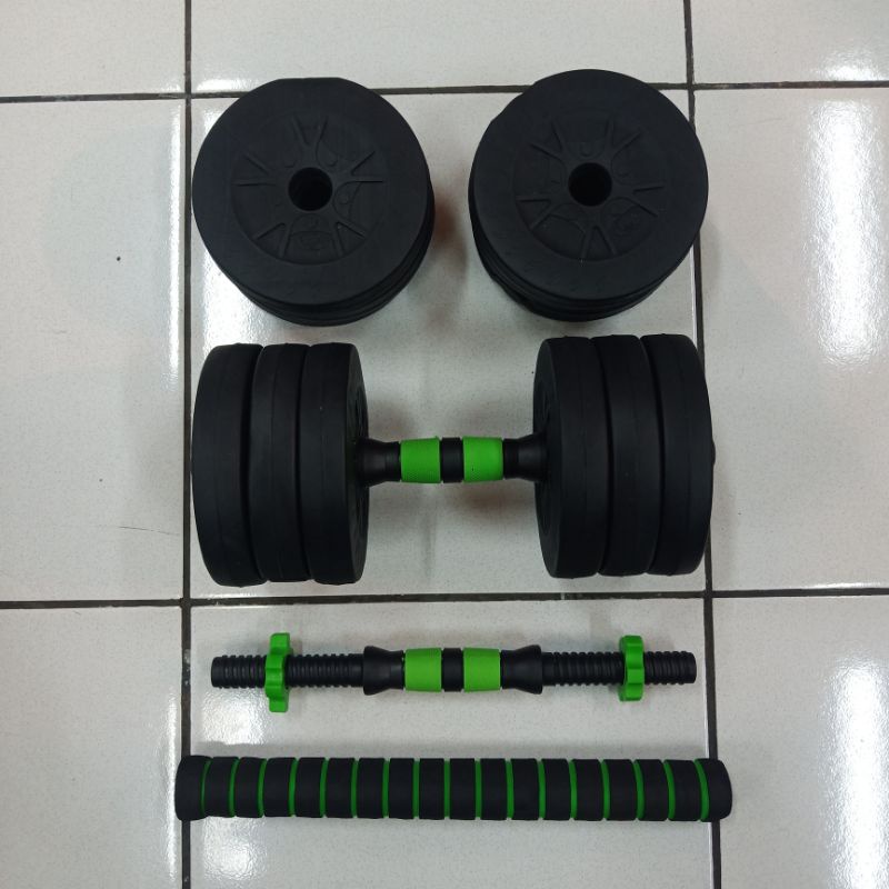 barbel dumble dambel pvc 1 set 15kg 15 kg import