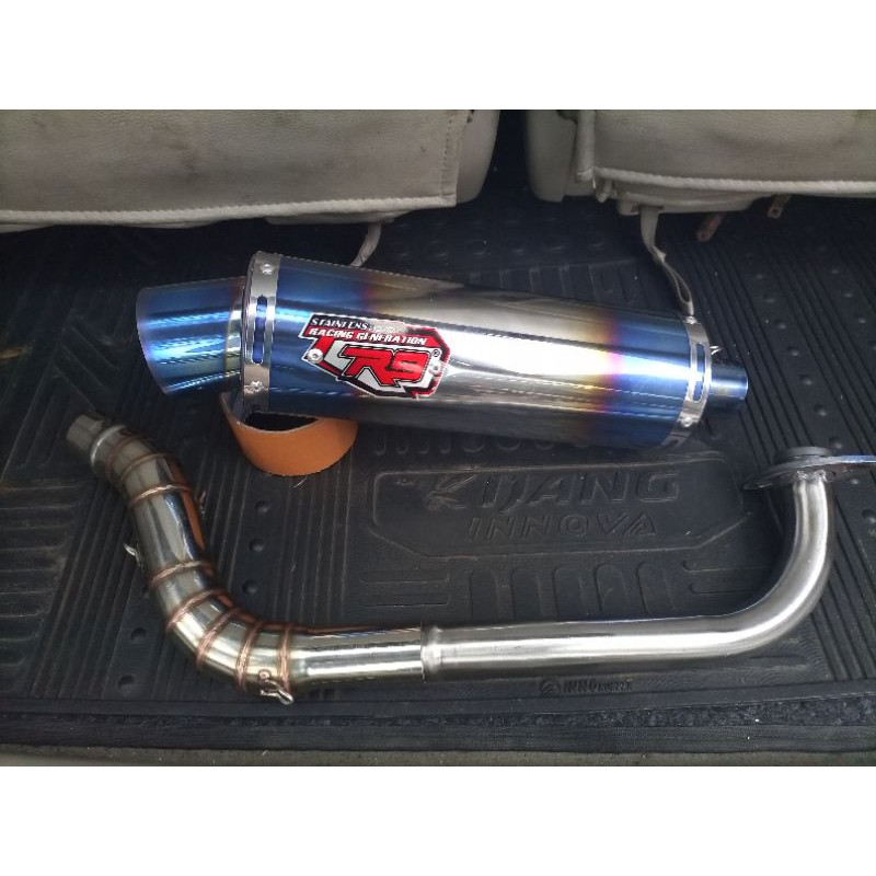 (INLET 38) KNALPOT RACING R9 BEAT SCOOPY VARIO PCX NMAX AEROX LEXI DLL