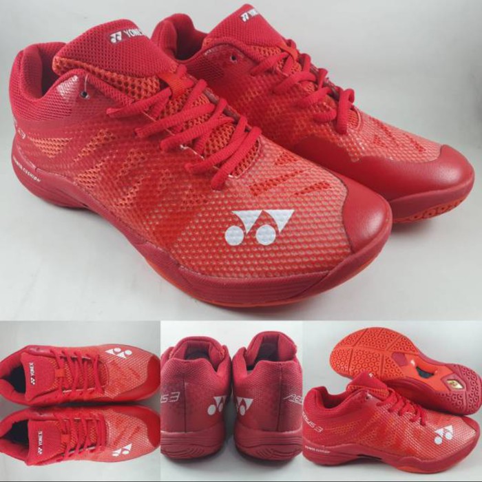Yonex Power Cushion Aerus 3 Court Merah Red