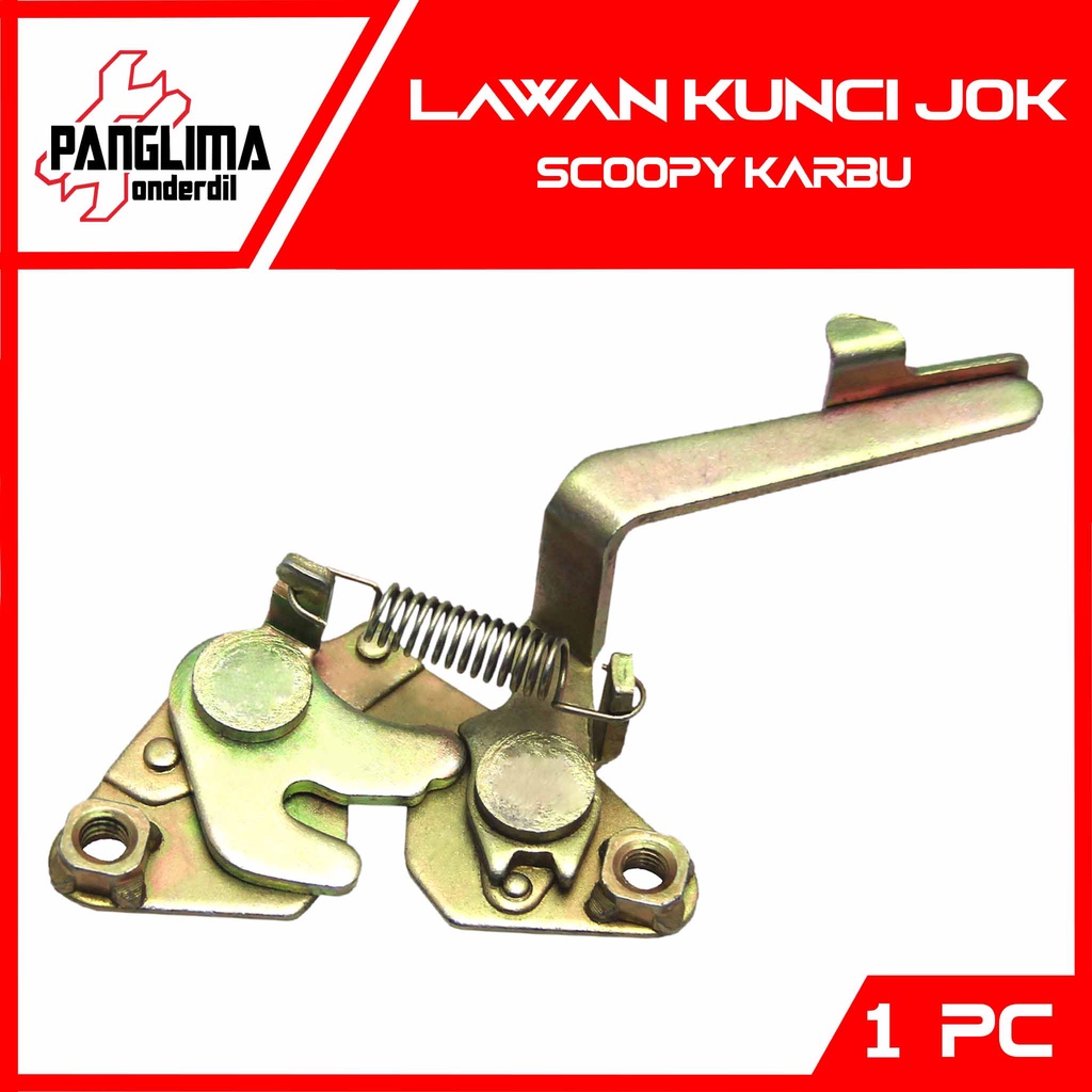 Lawan Kunci Jok Dalam Honda Scoopy Lama-Old-Awal-Karbu Engsel Dudukan Kupu-Kupu-Catch Comp Seat