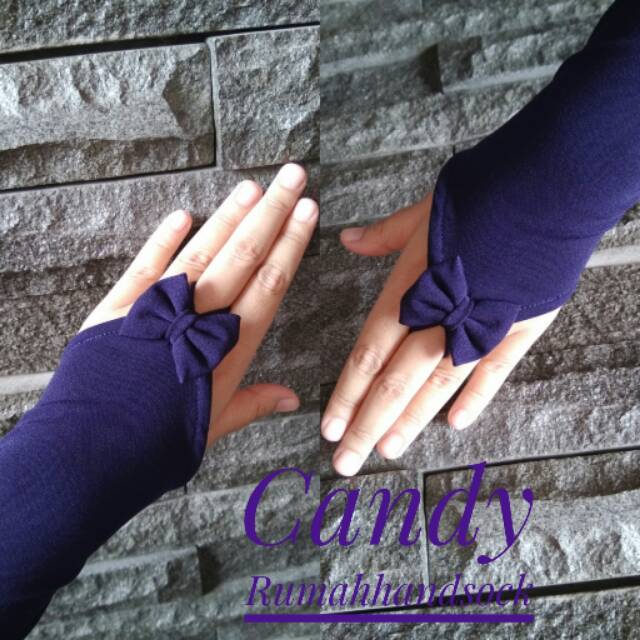 Jual Handsock Ring pita Muslimah Premium Handsock candy