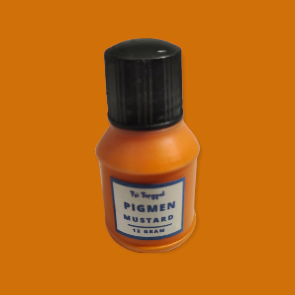 

PIGMEN 12gr MUSTARD kuning kecoklatan Mini Kecil Pewarna Sablon Pigment Color Waterbased Slime Tie Dye Cat Warna Warni Air Cair Cairan Liquid Paint Painting Kerajinan Prakarya Art Seni Kesenian Perlengkapan Draw Mewarna Melukis Lukis Tri Tunggal Malang