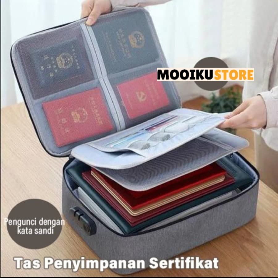 Tas penyimpanan dokumen with Lock tas penyimpanan dokumen Tas penyimpanan sertifikat tas penyimpanan
