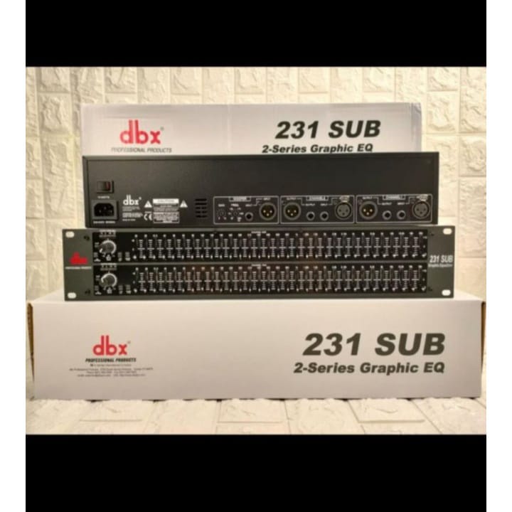 Equalizer DBX 231 SUB / 231SUB plus subwoofer ( 2x31band )