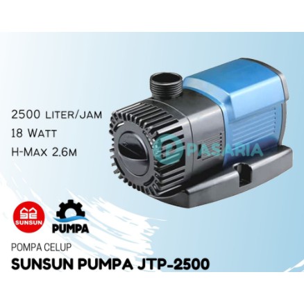 SUNSUN JTP 2500 / JTP2500 ORI Pompa Celup Kolam Ikan Rendah / Hemat Daya