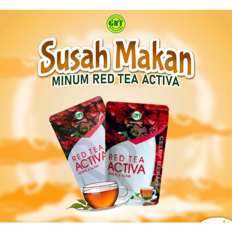 

Red Tea Activa teh premium | celup red tea aktiva | teh kesehatan | teh merah herbal | penggemuk