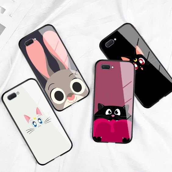 [P23] Phone Case Glossy 2D Printing Jiji Cat For Oppo Vivo Xiaomi Realme Samsung Iphone