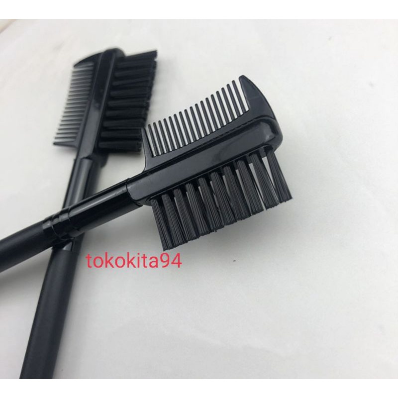 Sisir Dan Sikat Alis 2in1 Blackpink Satuan - Sisir Alis Dan Bulumata 1Pcs - Sikat Alis 14 Cm 2 Warna