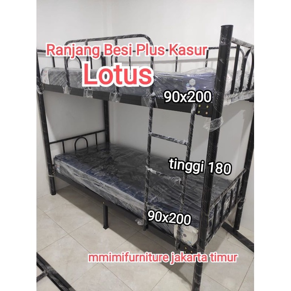 Ranjang Tingkat Plus Kasur Lotus Rebounded