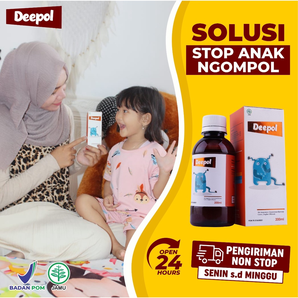 Madu Deepol - Bantu Atasi Ngompol Ompol &amp; Tingkatkan Syaraf Kandung Kemih Atasi Sembelit Redakan Perut Kembung Anak Isi 200ml