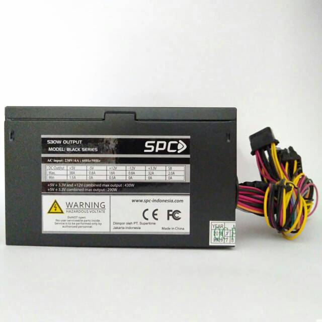 Power Supply PSU SPC 530w Black Series