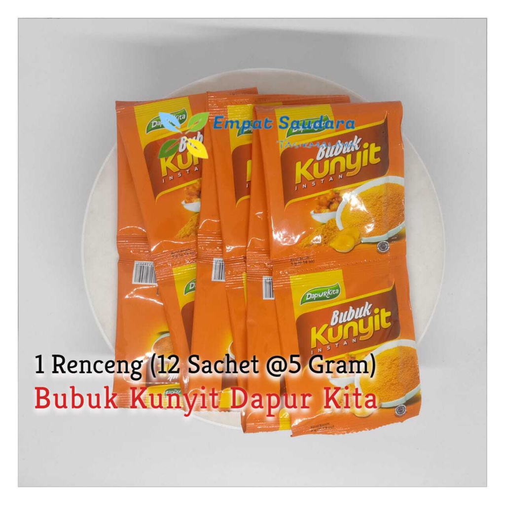 

BUBUK KUNYIT INSTAN RENCENG MERK DAPUR KITA