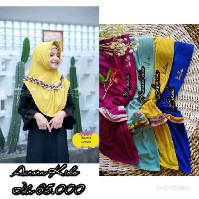 Linalivia hijab anak  instan aurora kids