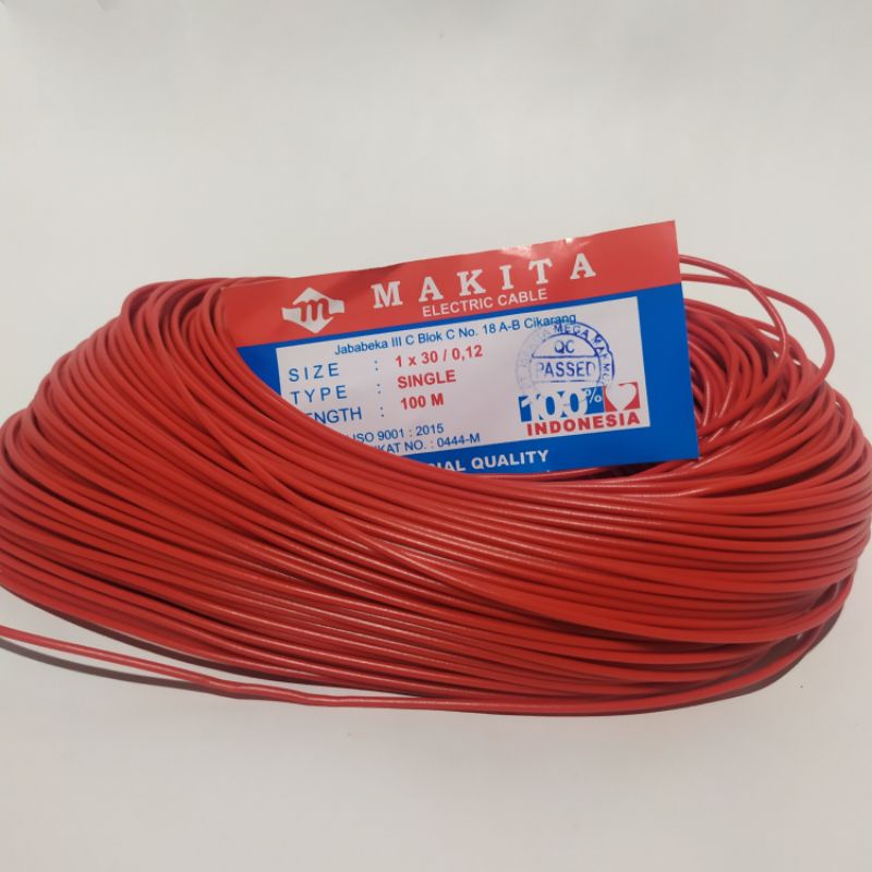 Makita kabel serabut 0.12 single warna 1 meter