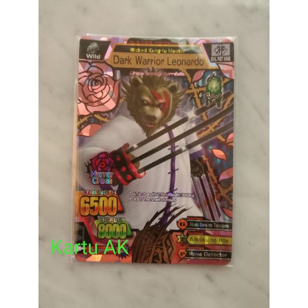 Kartu Animal Kaiser Dark warrior Leonardo original