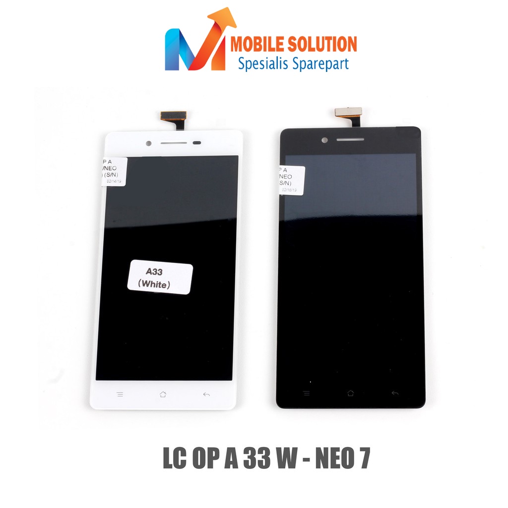 Grosir LCD Oppo A33W  LCD Neo 7 Fullset Touchscreen - Parts Kompatibel Dengan Produk Oppo ORIGINAL 100% Garansi 1 Bulan + Packing / Bubbel