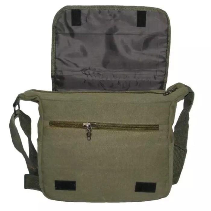 Tas Selempang Kanvas Pria + Tas Pria Polo Army