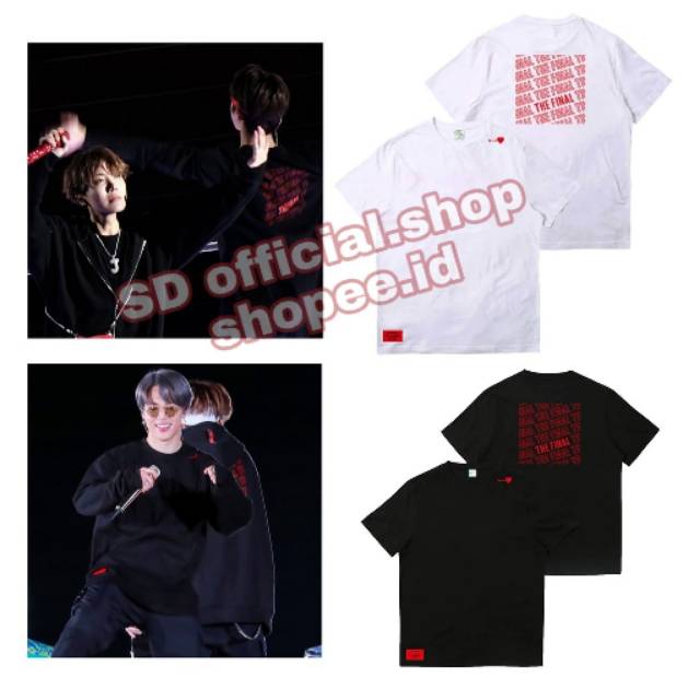 (BAYAR DITEMPAT)  kaos kpop BTS BT21 SPEAK YOURSELF CONCERT THE FINAL