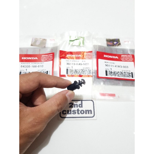 Baut L ring mur karet set winshield ori Honda CBR 150 250 CBR150 CBR250 CBR150R CBR250R CBR250RR CB 