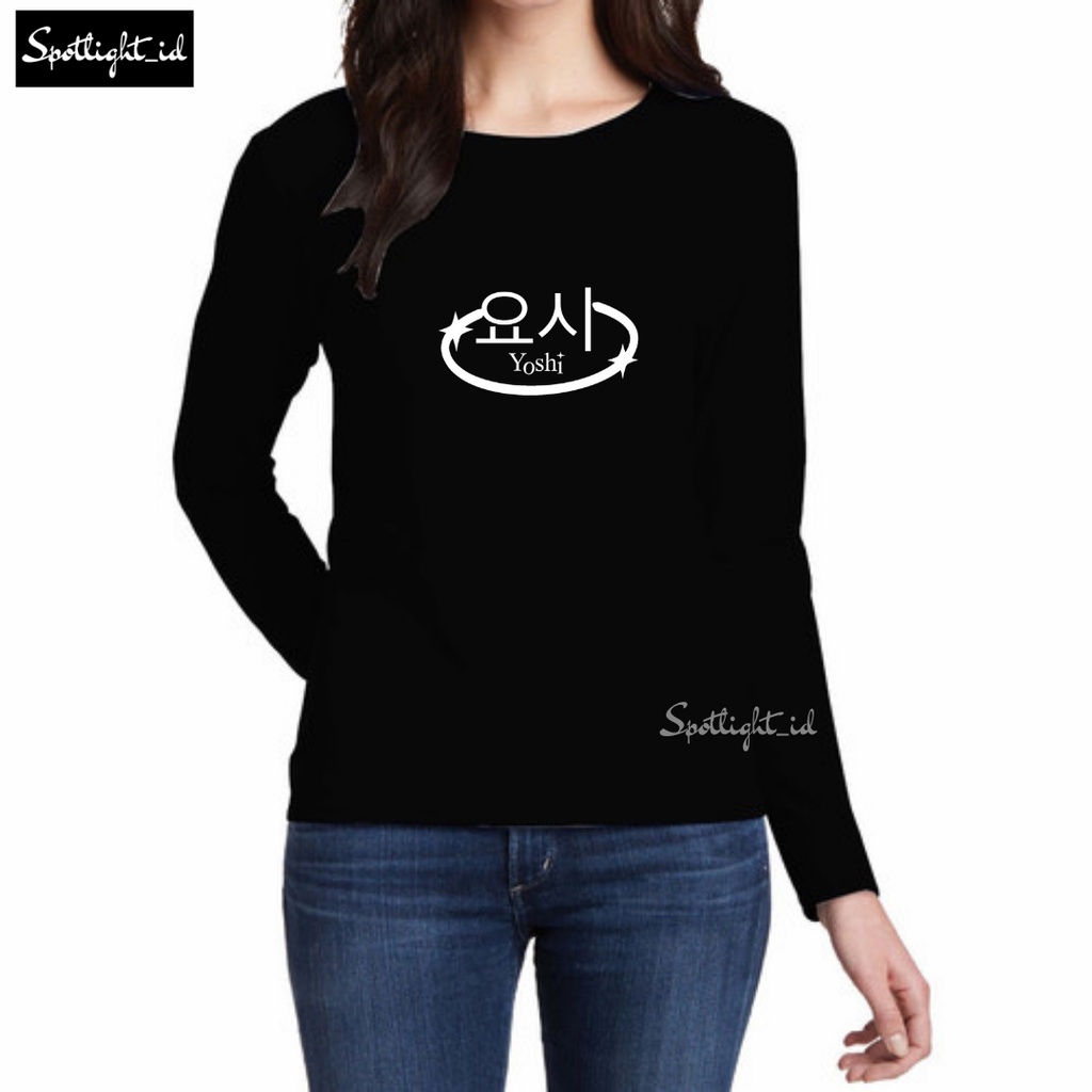 SPOTLIGHT_ID - BAJU KAOS WANITA LENGAN PANJANG YOSHI KOREA KOREAN , T SHIRT WANITA LENGAN PANJANG YO