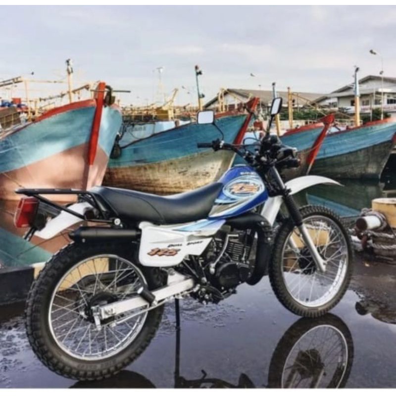 STRIPING STICKER BODY SUZUKI TS 125 R WARNA BIRU ORIGINAL SGP 100%