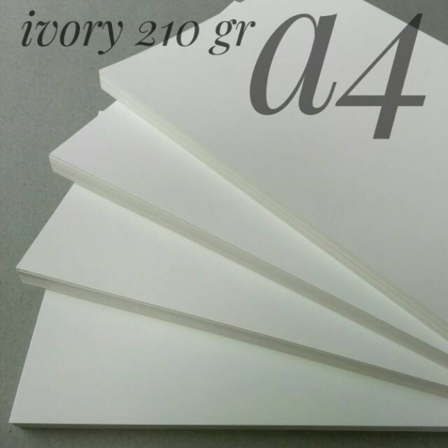 

( 50 Lembar ) Kertas Ivory 210 Gsm Uk A4 / 21 cm X 29.7 cm