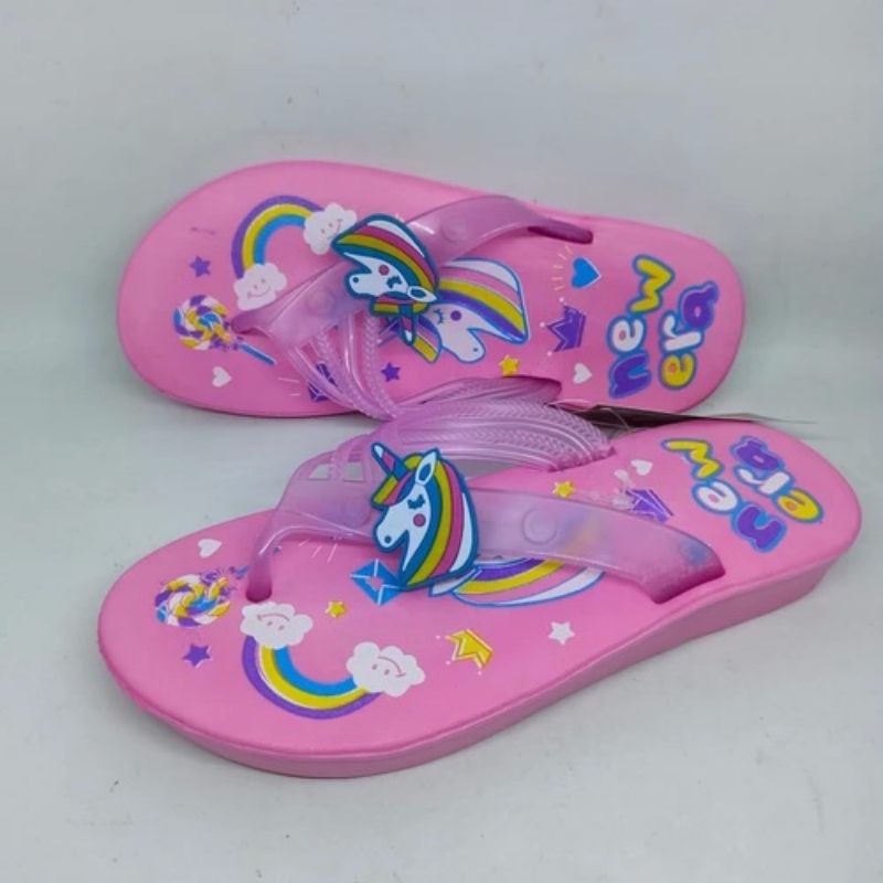 Sandal Jepit Anak New Era motif Unicorn