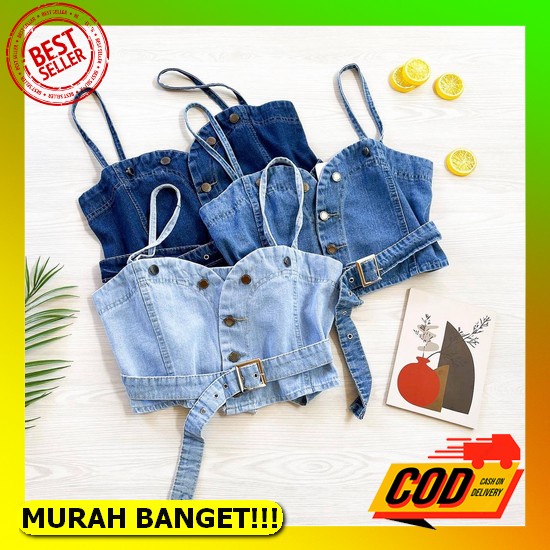 Jaket Jins Korean Style Cardigan Wanita Jacket Jeans Over Size Jaket Jin Crop Oversize Cewek Kekinia