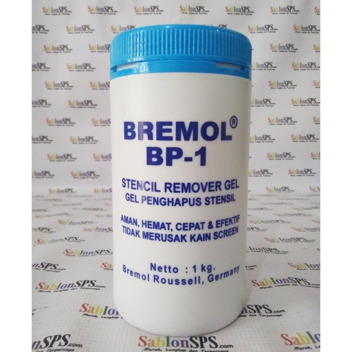 

Penghapus Obat Afdruk Sablon Bremol Bp-1 1Kg (Remover Gel)