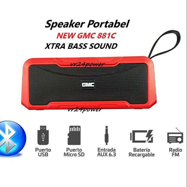 SPEAKER MULTIMEDIA GMC 881C BLUETOOTH ORIGINAL