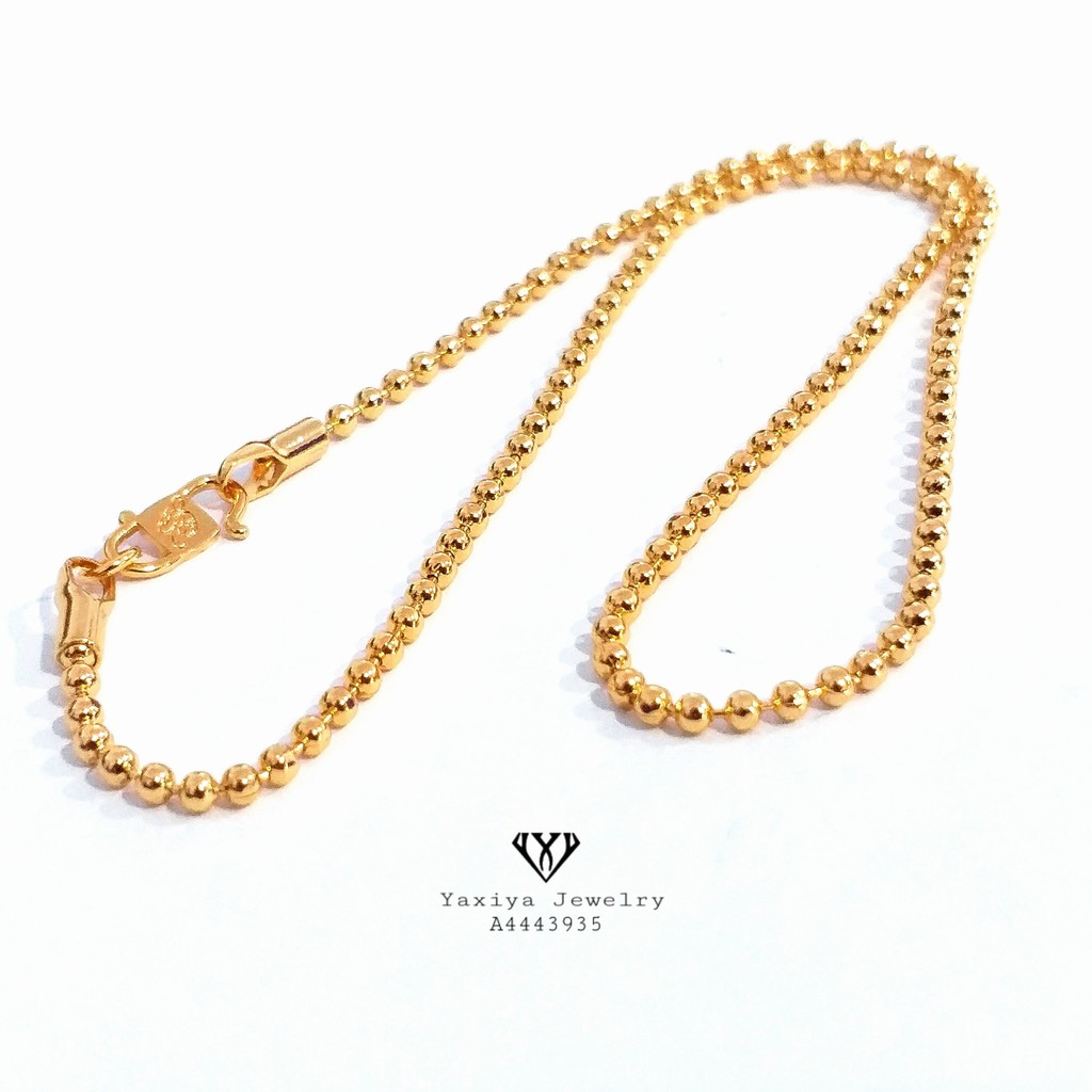 

Kalung Rantai Biji Lada (K) Anak Lapis Emas Imitasi Yaxiya Jewelry A4443935