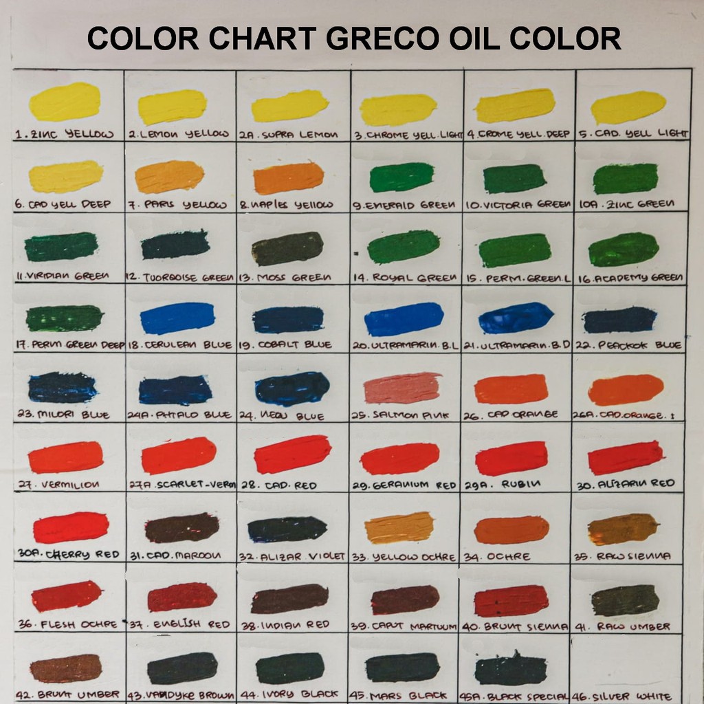 

bib Cat Minyak Greco 21ml (Kategori 2) Greco Oil Color