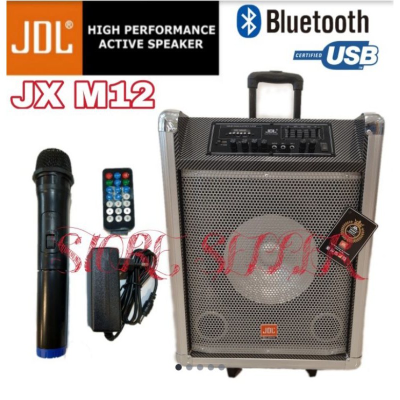 Speaker Meeting Portable JDL 12inch JX M12 USB Bluetooth (ORIGINAL)