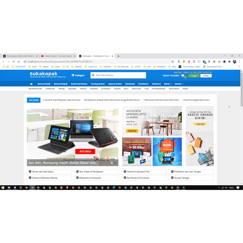 Source Code Marketplace Mirip Bukalapak Dengan Fitur Pro