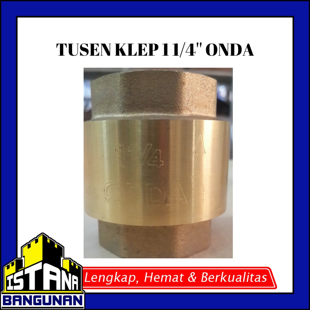 Tusen-011 Tusen Klep 11/4" Onda Tusen Klep kuningan/ Tusen Klep pompa air