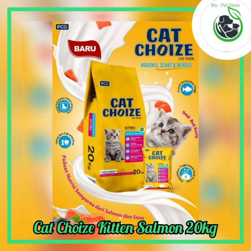 cat choize kitten salmon 20kg freshpack - EKSPEDISI makanan kucing cat choize kitten salmon