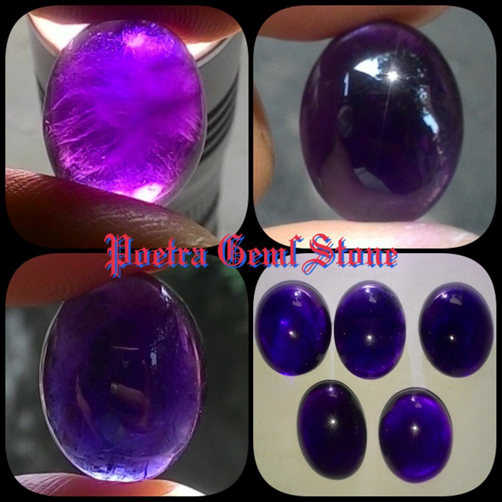 NATURAL BATU AKIK KECUBUNG UNGU TERONG KALIMANTAN PANGKALAN BUN NATURAL AMETHYST TERMURAH