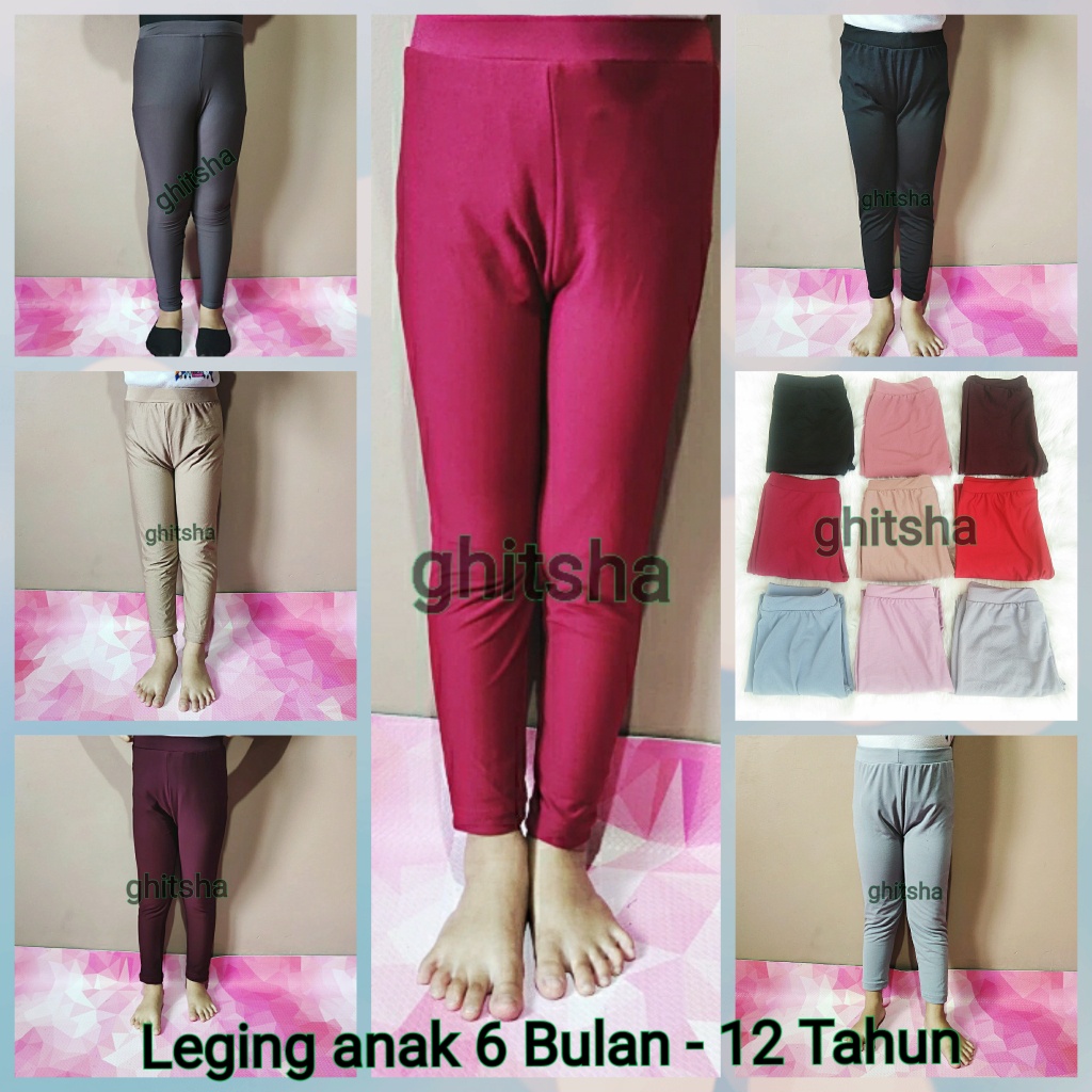 LEGING POLOS ANAK PEREMPUAN 6 Bulan -12 TAHUN CELANA LEGGING BAYI ANAK PEREMPUAN LEJING PANJANG ANAK