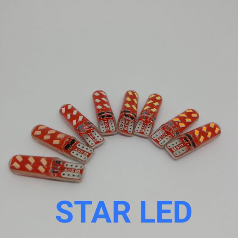 24V - T10 12LED lampu kota kedip/Strobo/lampu senja kedip 24 volt